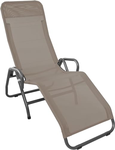 Preisvergleich Produktbild Gastro Uzal Entspannungsliege Sonnenliege Pool III (Taupe)