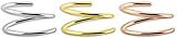 silber spirale kaufen Nasen Piercing Ring, Nasenspirale, 3er Set aus Silber in 0,8 x 9 mm. Geeignet als Nasenpiercing, Ohrpiercing, Helix, Tragus, Cartilage oder Lippenpiercing Schmuck.