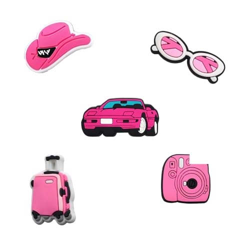 BULKITEM 25PCS Pink Girl Theme Shoe Decoration Charms,Shoe Charms Accessories Decorations for Boy Girl Women Men Teens Adults — view 3