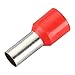 Baomain 200-Pack 2 AWG (35mm²) Tinned Copper Crimp Connectors, Insulated Red Cord End Terminals – for Automotive, Marine & Electrical Wiring
