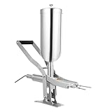 Manuelle Donut Füllmaschine, 5L Edelstahl 304 Silber mit 4 Düsen für Kuchen und Gebäck 60x65 cm