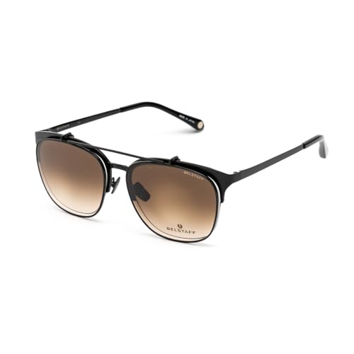 Montura de Gafas Belstaff HATCHER-NEGRO-W para conducir y trabajar con clip solar de 55 mm