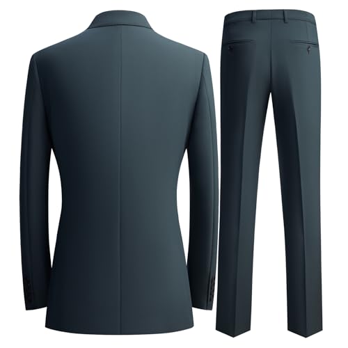 Nine Colors Men Suits 2 Piece Double Breasted Tuxedo Colored Formal Suits for Men2