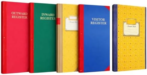 JMBW INTERNATIONAL Inward Outward Visitor Stock & Attendance Register ...