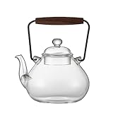 ITMEAT 日本製吹きガラスケトル、高ホウケイ酸ガラスティーポット、ケトル、電気セラミックストーブ、直火使用可能 (透明)