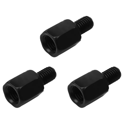 Evermotor Spiegeladapter m10 auf m8 Motorrad Roller Spiegel Adapter Universal 10mm 8mm Linksgewinde/Rechtsgewinde Schwarz(3 Stücke)