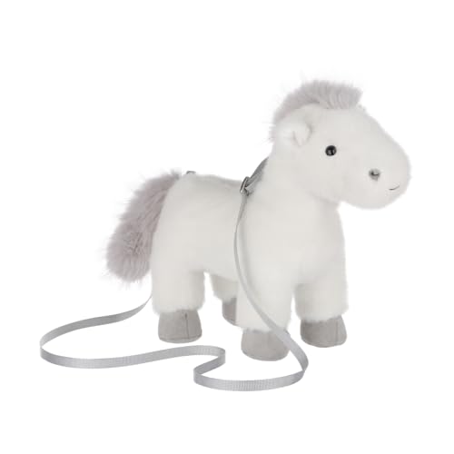 Sac à bandoulière en peluche cheval blanc : finis les sacs à main rigides et tristes