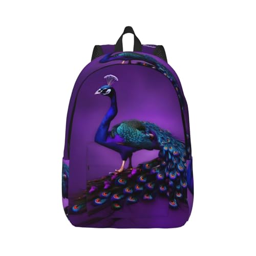 Mochila al aire libre morada para acampadas de fin de semana en pareja