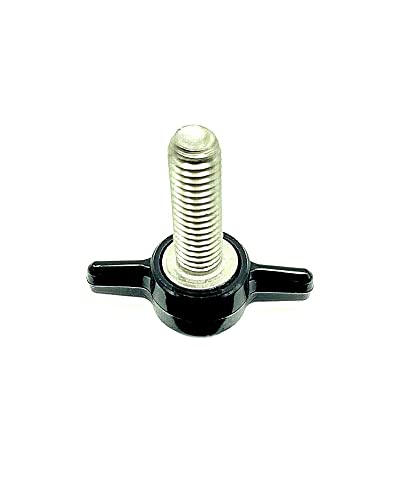 Thumb Screws with Wing Knob - M8 x 25mm Thumb Screw Butterfly Thumb Screws - M8 Thumbscrew Clamping Wing Thumb Screw - Clamping Thumb Screw Bolts with Black Butterfly Tee Wing Knob (4)