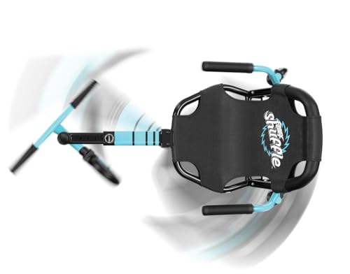 Crazy Cart Shuffle von Razor - Drifting Go-Kart für Kinder ab 4 Jahren, Crazy Cart Drift Bar Technologie, verstellbarer Rahmen mit 5 Längeneinstellungen, Blau