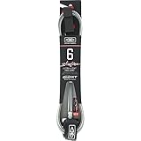 Ocean & Earth One XT Slimline Lightweight Comp White Surfboard Leash - 6'