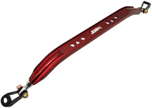 AJP Distributors Red JDM Sport Suspension Front Lower Strut Tie Bar Brace Rod Arm Aluminum Compatible/Replacement For Corolla E130 E120 2003 2004 2005 2006 2007 2008 03 04 05 06 07 08