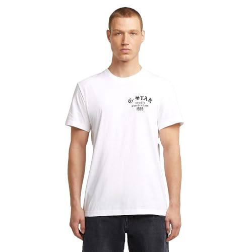 G-STAR Homme T-shirt Studio AMS, Blanc (white D26862-336-110), M