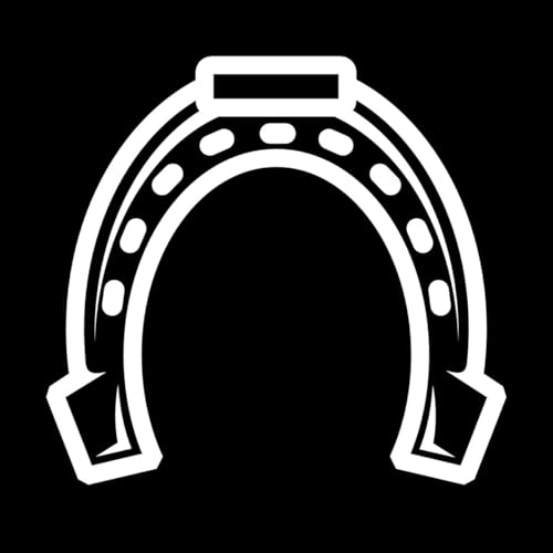 set di simboli di ferro di cavallo isolati Adesivi incisi 54.6x58.6cm Cultura del tatuaggio Bianco