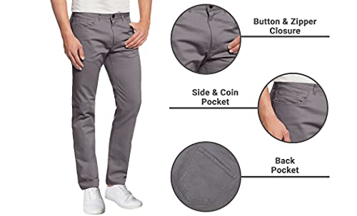 Men's 5-Pocket Ultra-Stretch Skinny Fit Chino Pants4