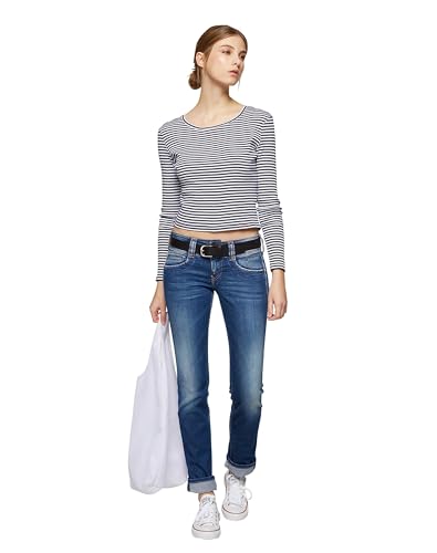 Pepe Jeans Para Mujer. PL204159D45 Jeans Jen Azul (29/30), Casual, AlgodóN - 3