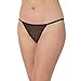 Price comparison product image DKNY Women's Monogram Mesh String Bikini Panty Style Underwear, Black, Medium