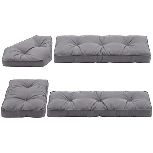 CTLAMK Breakfast Nook Cushions Set of 4, Waterproof Oxford Fabric