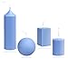 MILIVIXAY 4pcs Plastic Candle Molds - Including Pillar, Cylinder, Rectangle and Sphere Molds for Beeswax