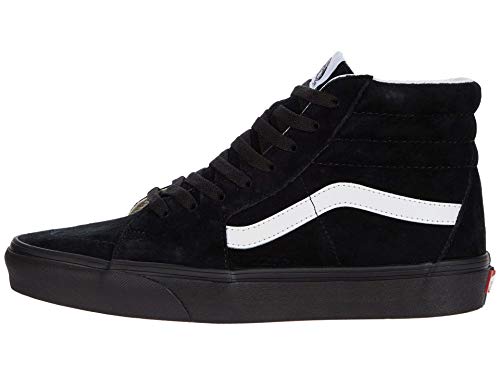 Vans Vans Men's Sk8-Hi Unisex Sneakers, (Pig Suede) Black/Black, Size 6.5
