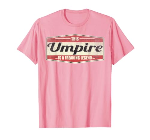 Funny Profession Quote Vintage Umpire T-Shirt, Men, Pink, Small
