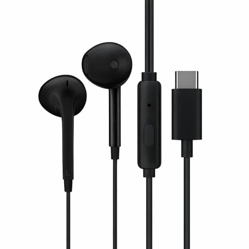 Image of Oppo Type-C Half-in-Ear Wired Earbuds,14.2mm Dynamic Coil, with Multi-Function Remote-MH136 (Black)