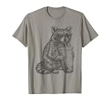 Raccoon Drinking Iced Coffee Funny for Men, Women, and Kids T-Shirt