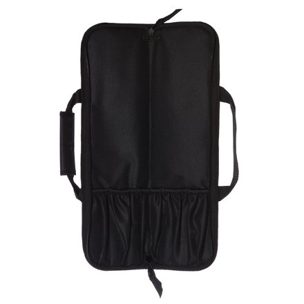 Ergo Chef, Black 5-Pocket Padded Chef's Knife Roll Bag, Bifold #TOP1