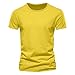 Aniywn Red Shirt Men Short Sleeve Crew Neck Athletic Top Summer Casual Slim Fit Workout Shirts Lightweight Beach Work Blouses