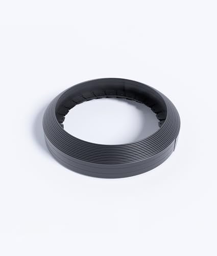 Flexible Lawn Edging Border, 20 m Black, 7.5 cm High,Garden Edging Border With Heavy Duty Stakes,Landscape Edging,Flower Bed Edge,Fence,Edging,Garden Path Edging,Lawn Edging Ideas (Black, 20 m)