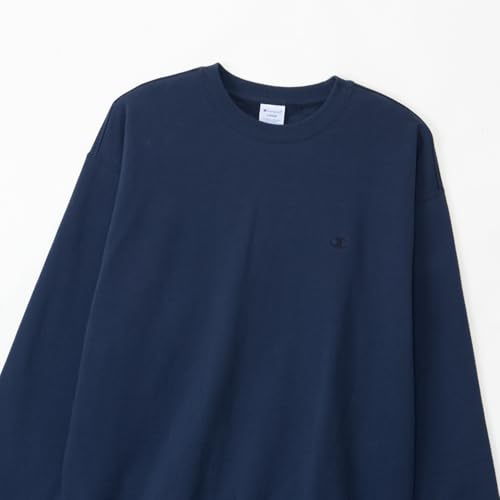 Champion スウェット 長袖 ワンポイントロゴ刺繍 リラックスフィット ドロップショルダー フレンチテリー クルーネックスウェットシャツ C8-A023Z の商品画像 2