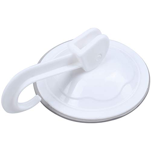 Orolotay Gancho Unico colgadores de Pared para Uso de Armarios del hogar de plastico de 7 cm de diametro con Ventosa