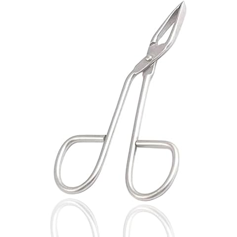 Laja Imports 1Pcs Silver Professional Stainless Steel Scissor Handle Tweezers Shape Tool 'Eyebrow Beauty Nose Hair Clip Tweezer Remover Brow Trimmer For Women Girl for Educational Use Cover