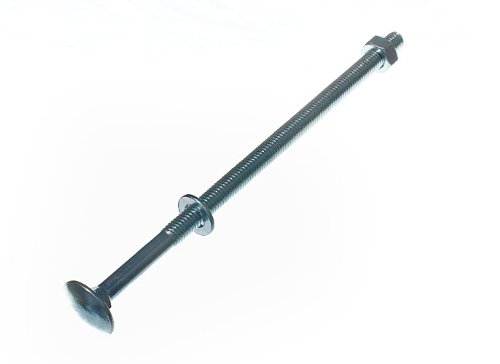 Boulon de toiture M200 mm tête cruciforme avec écrous carrés lot de 100