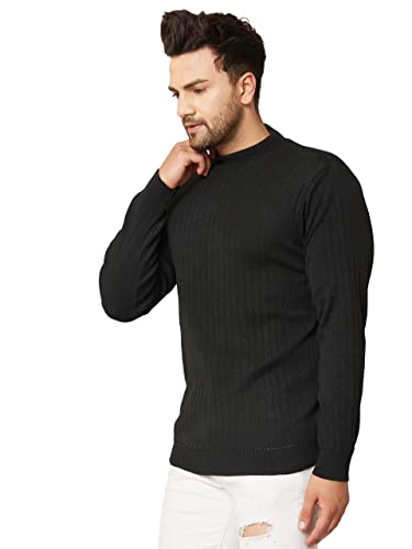 Image of Kvetoo Men High Neck Full Sleeve Winter Woolen Sweater
