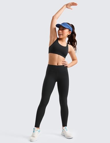 CRZ YOGA Girls Butterluxe Full Length Athletic Leggings - Kids High Waist Lounge Pants Active Dance Running Yoga Tights2