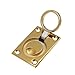 Bitary 2Pcs Square Flush Pull Ring Handle 316 Stainless Steel Lifting Ring Pull Handle Gold