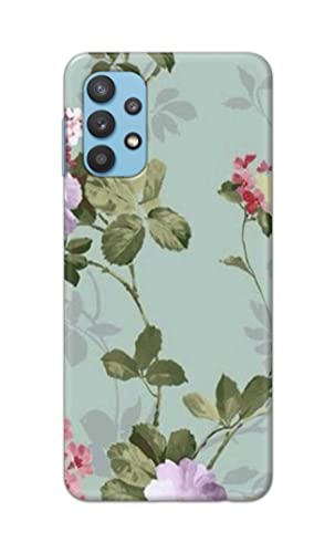 Image of Printed Hard Back Cover Case for Samsung Galaxy A32 4G Back Cover (Floral Painting) -1302