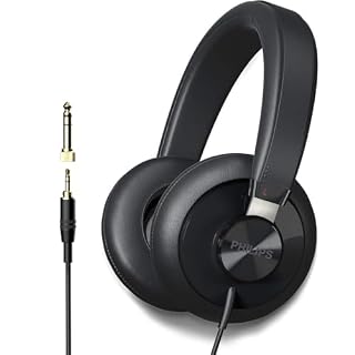 Philips SHP6000 Wired Headphones Studio Monitor & Mixing DJ Stereo Headsets Over Ear Headphones Wired Noise Isolation with High Resolution Audio, Deep Bass and Superior Comfort - Les Beatles, Paul McCartney, John Lennon, RIngo Starr, George Harrison