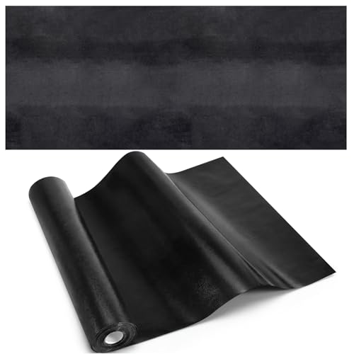Rouleau de tissu non tissé noir 40,6 cm x 12,2 m imperméable pour décoration