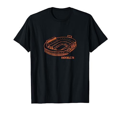 Knoxville Tennessee - Ventilador vintage de Neyland color naranja y blanco Camiseta