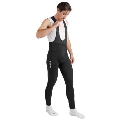Pantalon de cyclisme d'hiver à bretelles GripGrab idéal pour rouler sous le froid en forêt