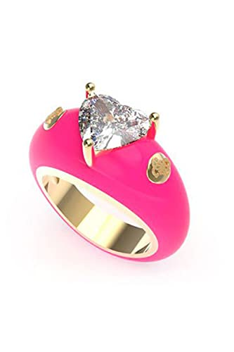 GUESS Ring Neon Lights JUBR01457JWYGNP52 Marke, Einheitsgröße, Metall,...