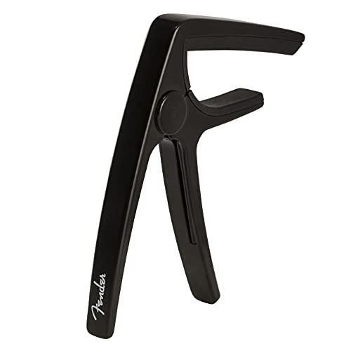 Fender »LAUREL ACOUSTIC GUITAR CAPO« Capodastre pour Guitare Acoustique – Couleur: Noir 0990413002 - Les Beatles, Paul McCartney, John Lennon, RIngo Starr, George Harrison Fender »LAUREL ACOUSTIC GUITAR CAPO« Capodastre pour Guitare Acoustique - Couleur: Noir 0990413002