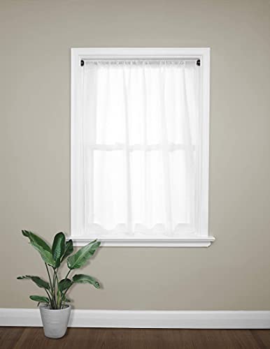 Kxlife 1/2-Inch Decorative Spring Tension Curtain Rod 2 Pack, Tension Drapery Rod For Window, Bronze, 36-60 Inch #TOP2