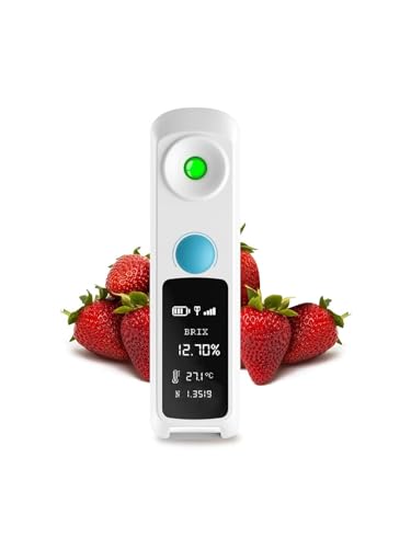 Brix Refractometer &ndash; 0&ndash;32% Range, &plusmn;0.1% Precision, Waterproof & Rechargeable &ndash; for High-Sugar...