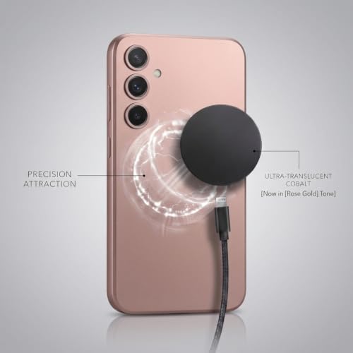 Image of amazon basics Premium Mag-Safe Case for Samsung Galaxy S23FE 5G | Shockproof & Anti-Scratch Cover | Soft Silicone with Wireless Charging | Camera Lens Guard - Rose Gold