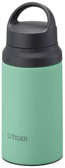 Tiger Thermos MCZ-G040GS Water Bottle, 13.5 fl oz (400 ml), Integrated Gasket, Handle Included, Lightweight, Stainless Steel Bottle, Outdoor, Office Sprout (Green)