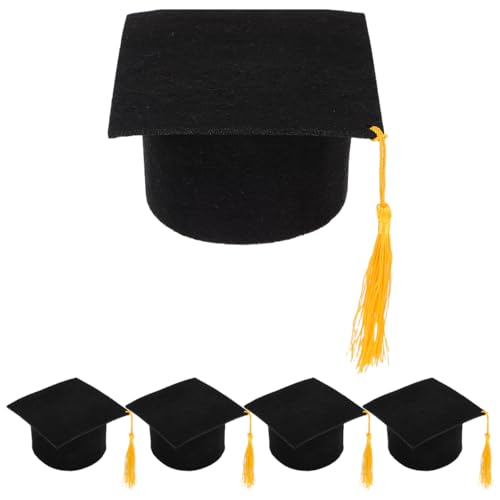 Mini casquette de remise de diplôme en feutre Cabilock pour animaux | Lot de 5