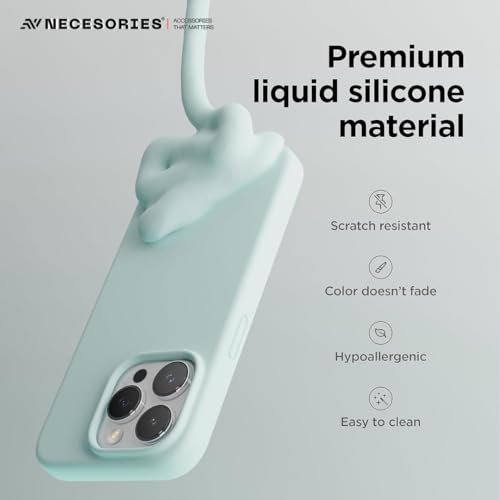 Image of Liquid Silicone Case Compatible for iPhone 13 Pro Max | Slim Back Cover | Soft Touch Bumper | Shockproof Drop Protection | Microfiber Cloth Inside | Sleek Solid Design